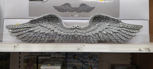 Size glitter silver angel - xl,
