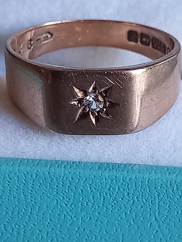 9ct vintage gold - , /diamond