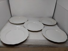 5x IKEA White Rimmed Dinner