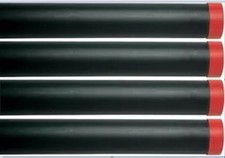 4 X Leeda 6ft  2.5"  Plastic Rod Tubes Black With End Caps