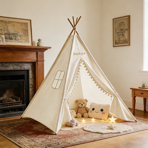 Large kids teepee 160cm - large, wood