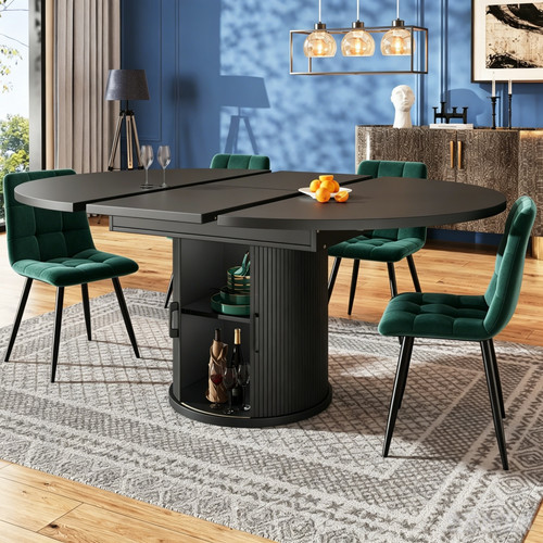 Extendable dining table with - with, 4