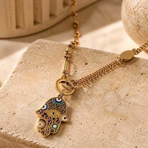 Multicoloured hamsa hand - hamsa,