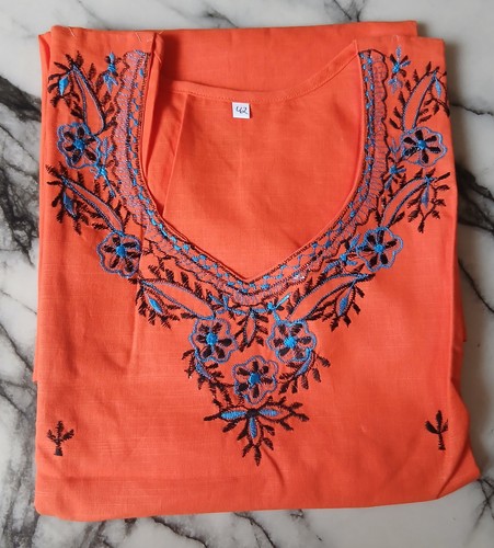 Ladies kurta with embroidery - ladies,