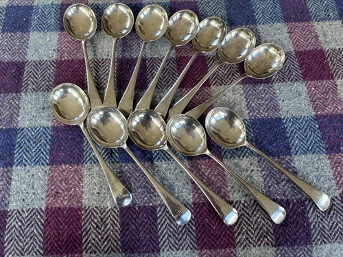 Vintage epns soup - soup, spoons