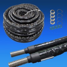 Solar pipe stainless steel corrugated pipe solar pipe double pipe insulated DN16 DN20 + fittings