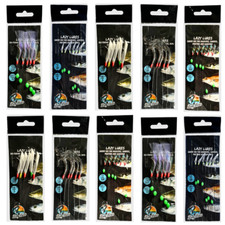 10 Packs Bass Mackerel Feathers/Sabiki Cod Lure Lures Sea Fishing Boat Tackle