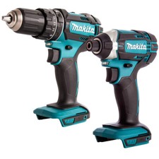 Makita 18V LXT DHP482Z Combi Drill With DTD152Z Impact Driver Twin Kit Body Only