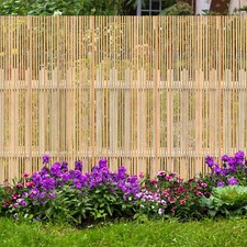 4m Bamboo Slat/Cane Screening Roll Garden Fencing Panel Outdoor Privacy Fence 