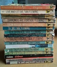 James Bond 007 Vintage Book Set 1960s