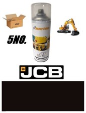 JCB JS Counterweight Black BOX OF 5 Excavator Paint Enamel 400ml Aerosols
