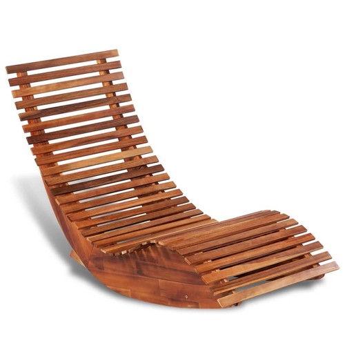 Wooden rocking sun - rocking, lounger