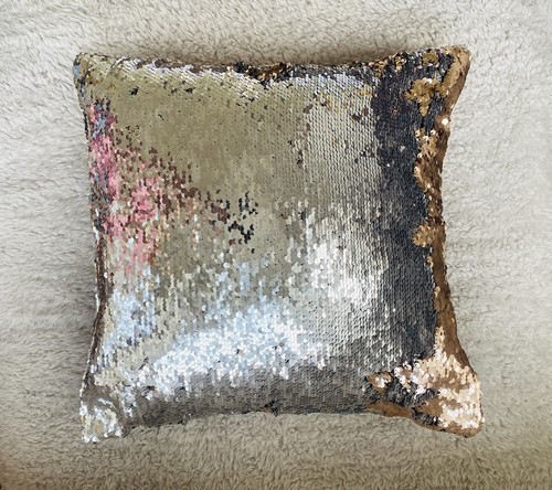 Reversible sequin throw pillow - reversible,
