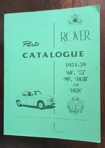 Rover parts catalogue - rover,