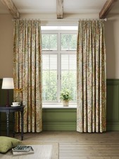 John Lewis Wildflower Weave Pair Lined Pencil Pleat Curtains 228 x 182cm (Pulls)
