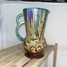 Crown Devon Fieldings Art Deco Vase/ Jug - Pattern Mattita Vintage