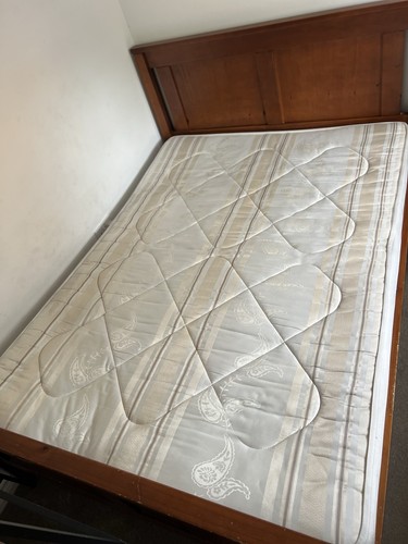 Toulon wooden sleigh bed - bed,