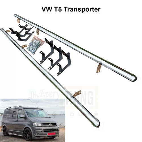 Polished side step bar running - polished,