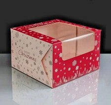 Christmas Cake Box Festive Yule Xmas Box 6, 8, 10 Inch Boxes, Log Box