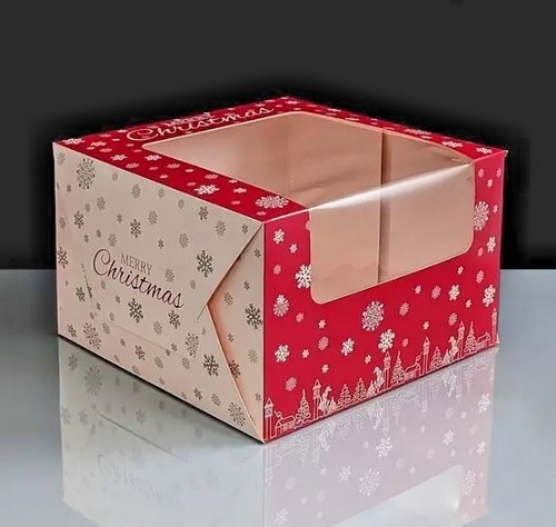 Christmas cake box festive - christmas,