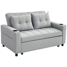 HOMCOM 2 Seater Pull Out Sofa