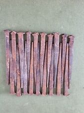 20 Antique 1889 Floor clasp cut iron Nails, 3" long, old new stock