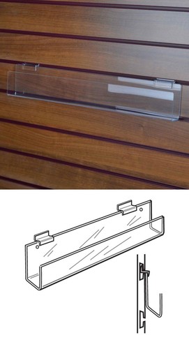 100cm acrylic slatwall retail - 100cm,
