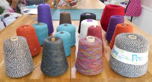 Joblot yarn cones - 16,