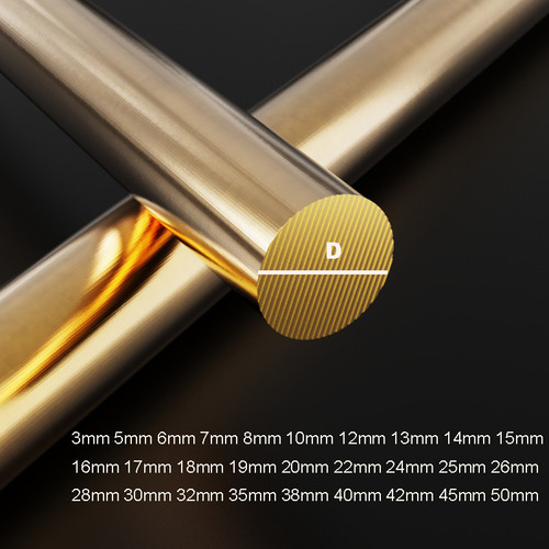 Brass round bar - 3mm, 5mm