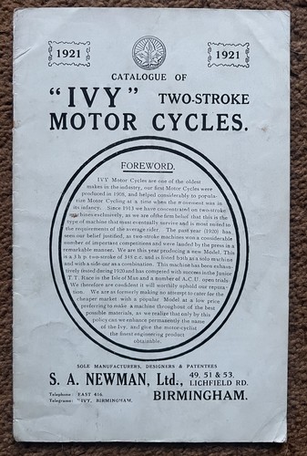 Ivy motor cycle jap twin - motor, v