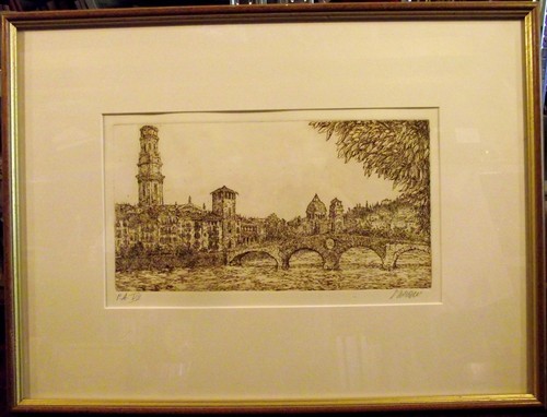Old sepia engraving possibly - old,