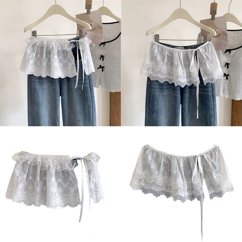 Women ruffle layered mini - mini, wrap