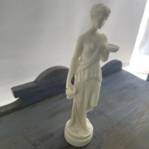 Cast alabaster hebe - 10”,