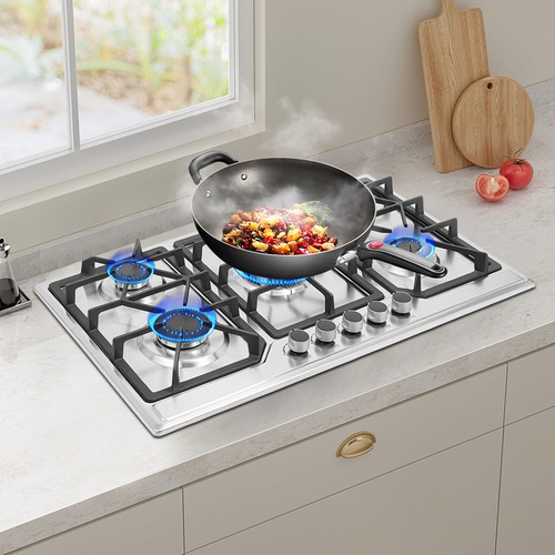 Gas cooktop burners built in - cooktop, built-in