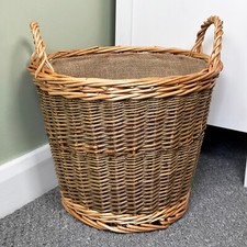 Unpeeled Log Basket Lined