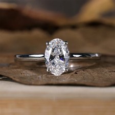 2.0ct Oval Cut Lab‑Created