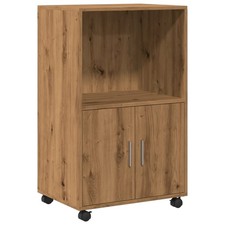 Rolling Cabinet Mobile Filing Cabinet Storage Cabinet Engineered Wood vidaXL