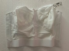 Goddess 44B Longline Bra Bullet Bra Cups White Adj Back And Straps 8 Hook Back