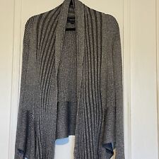 paul costelloe dressage Cardigan Size  4 Waterfall Grey Metallic Thread Glittery