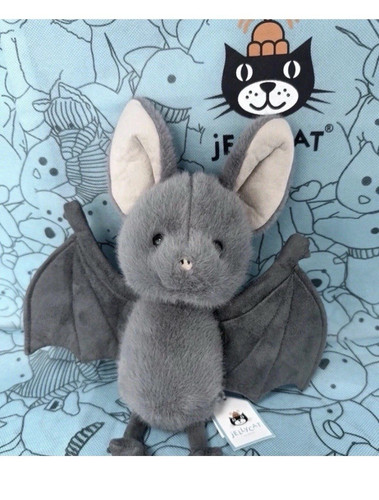 Jellycat grey plush bat - jellycat,