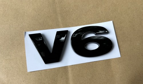 Oem gloss black badge - oem, v6