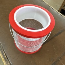 Challenge 50297 Round Cricket Cage Red 6" x 6" Wire Mesh Made in USA