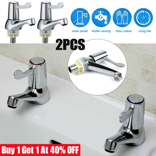 Twin taps set hot and - x,