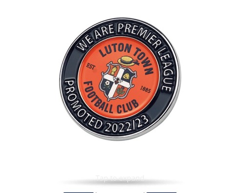 Luton town promoted pin - luton,