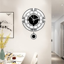 Large Swing Wall Clock Modern Nordic Living Room Silent Pendulum Wall Clock