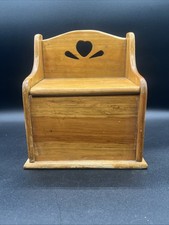 Vintage Wooden Recipe Box With