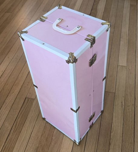 Large doll case pink - doll, vintage