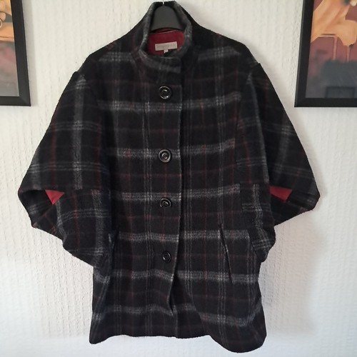 Mohair wool blend jacket black - wool,