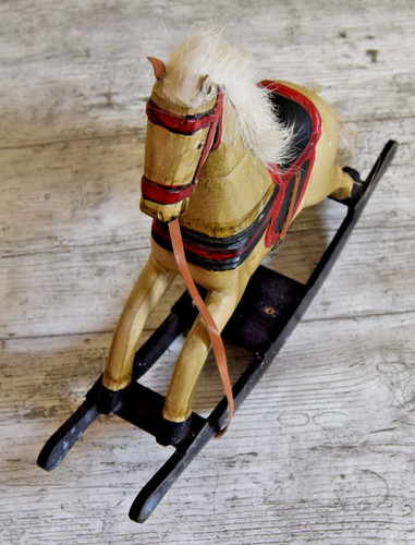 Vintage painted wooden - painted,