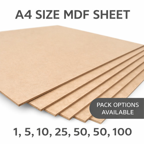 Mdf sheet 3mm laser cut - a4,